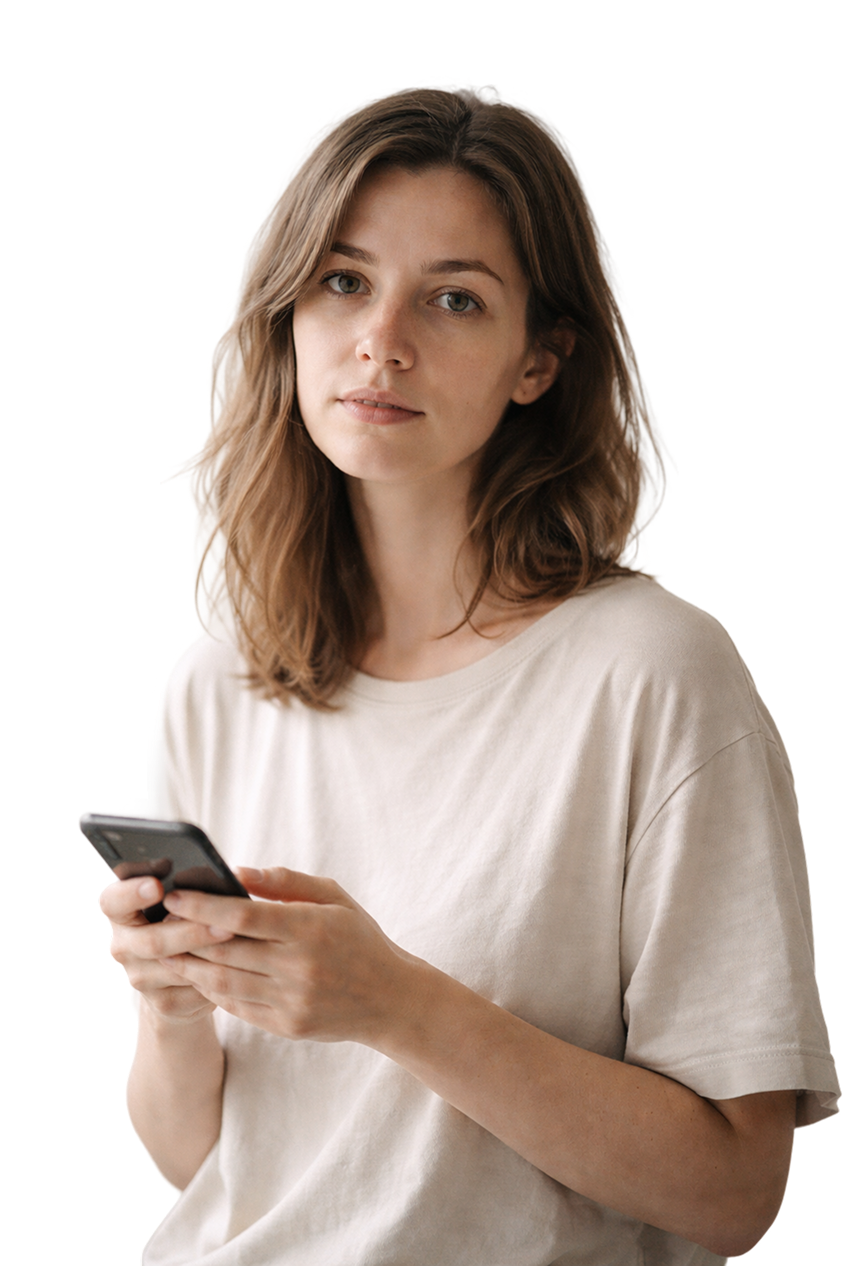 Portrait of Marta, representative user persona for the Vue case study.